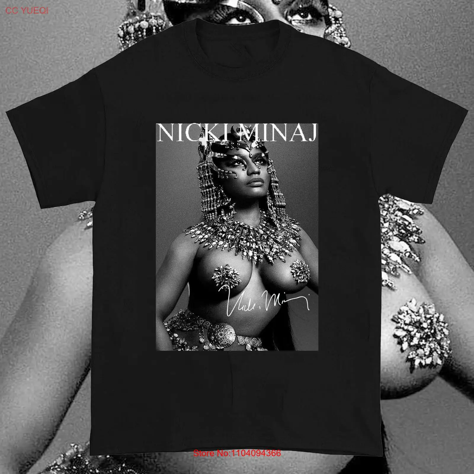 

Nicki Minaj Signature Cotton Men Black T-shirts All Size S to 5XL