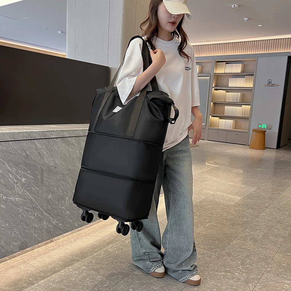 Folding Luggage Bags Travel Bag Large Capacity Universal Wheel Duffle Pack  Foldable Business Storage Bag with Wheels Handle