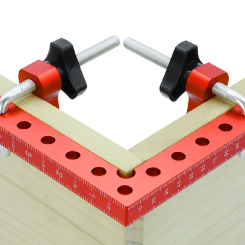 90 Degree L-Shaped 120/140mm Right Angle Fixing Clip Woodworking Clamping Tool Auxiliary Positioning Panel Clamp for DIY Project
