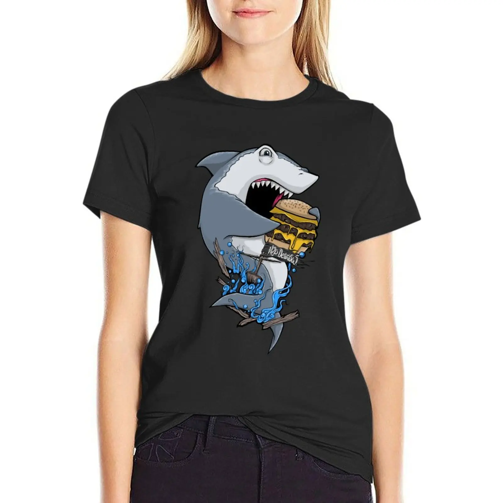 Shark H20 Delirious Phone & Tablet Cases T-Shirt funny vintage clothes tshirts for Women