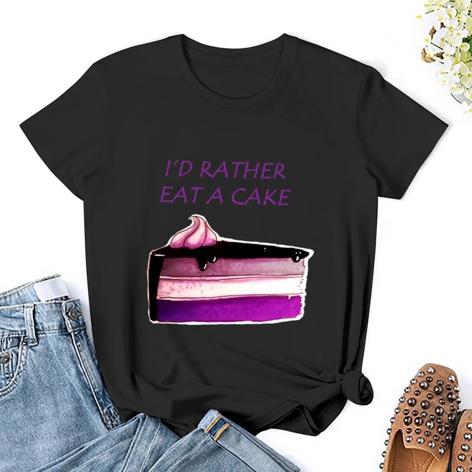 Asexual Cake T-Shirt kawaii clothes aesthetic clothes Woman clothes