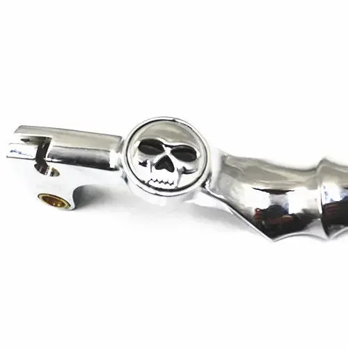 Pair Motorcycle Chrome Skull Brake Clutch Levers For Honda Shadow 400 600 750 1100 CBR600 F1 F2 F3 F4 F4i