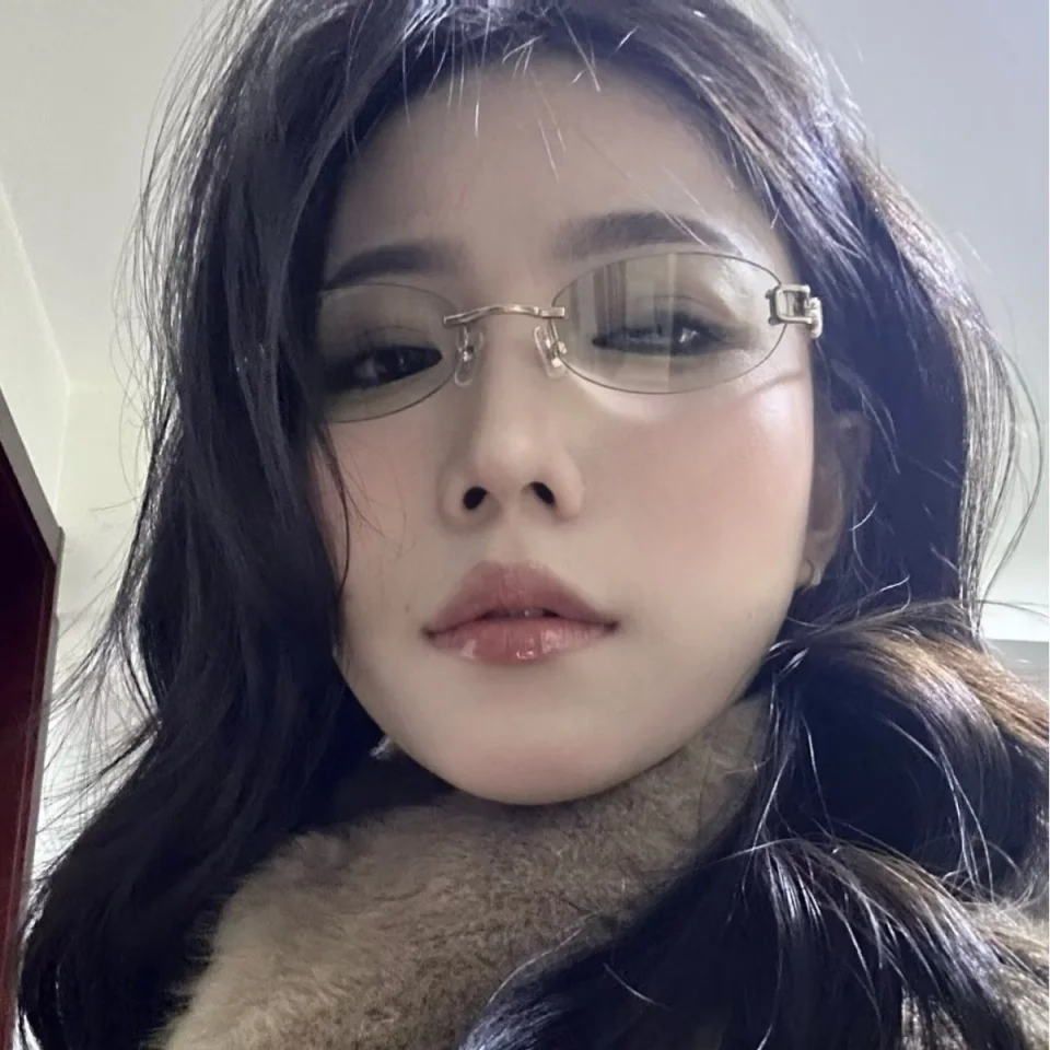 world-fashion-trendy-high-end-brand-classic-frameless-sunglasses-women's-outdoor-travel-leisure-exquisite-men's-luxury-glasses