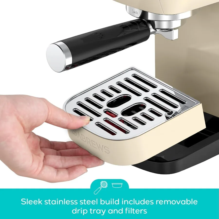 ماكينة اسبريسو أساسية 3700 20 بار ماكينة صنع القهوة من الفولاذ المقاوم للصدأ مع رغوة الحليب بالبخار للاستخدام المنزلي قهوة اسبريسو مدمجة