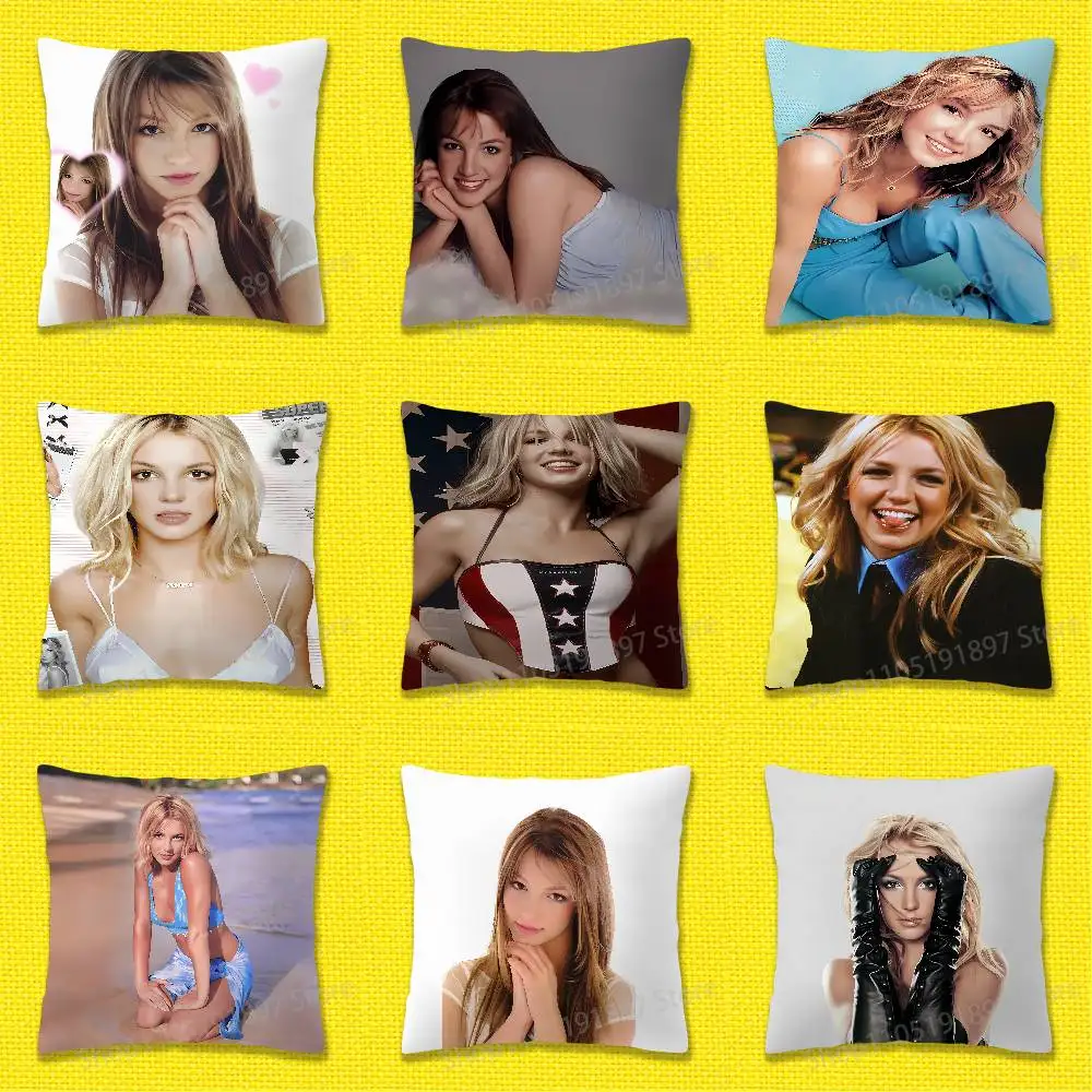 

Singer B-Britney Spears Throw Pillow Case For 30x30cm 40x40cm 45x45cm 50x50cm 55x55cm Square Sofa Pillowcase Shell
