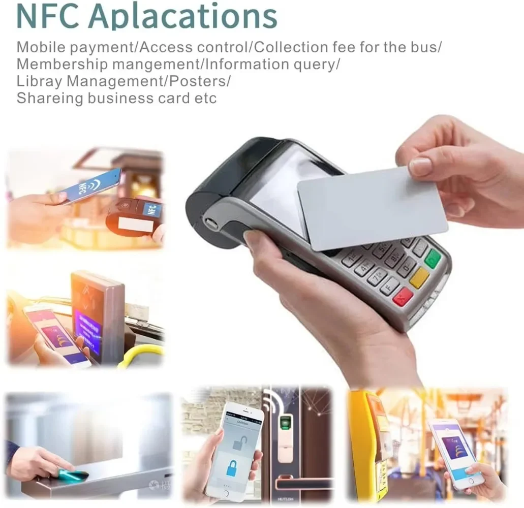 Ntag216 Ntag215 Ntag213 Matte Blank Keycard Blank NFC Cards White RFID NFC Card TAG NTAG 213 215 Chip for All NFC Enabled Phones
