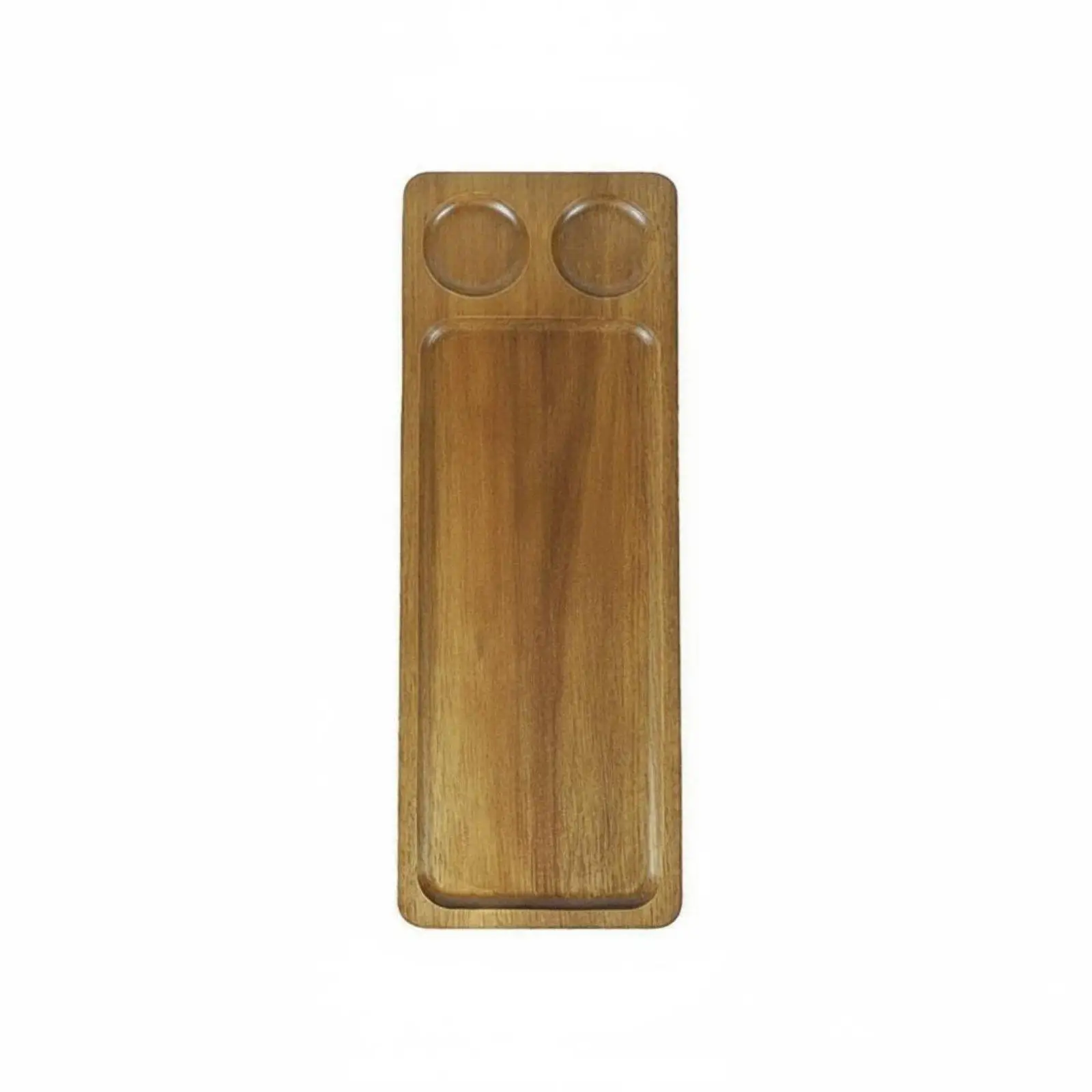 Rectangular Serving Tray Acacia Wood Elegant Decorative Tray Wooden Plate for Home Cafe Restaurant Appetizers