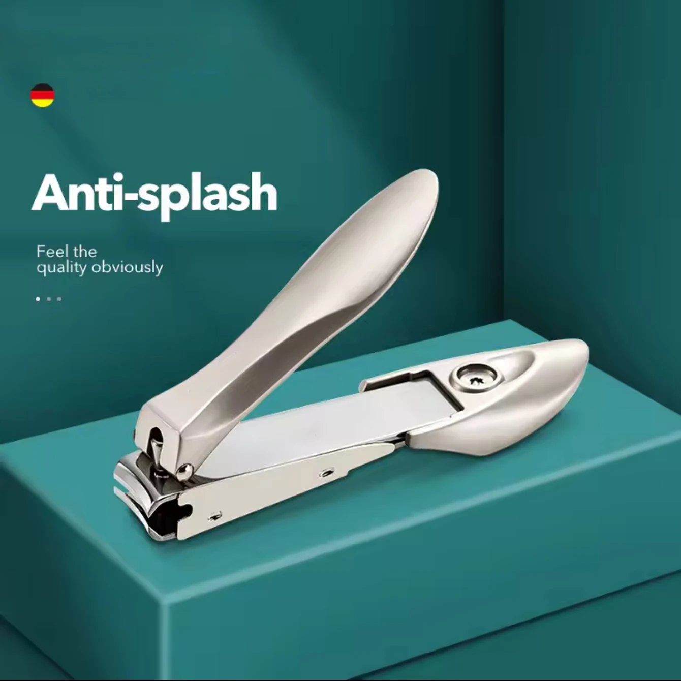 

Anti Splash Nail Clippers Stainless Steel Fingernail Cutter Manicure Tools Bionics Design Nail Trimmer