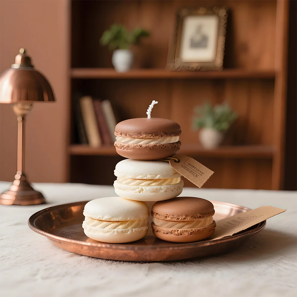 Macaron 3D Silicon Mold for Candle Soap Making Fondant Cake Molds Chocolate Candy Dessert Decor DIY Art Crafts Baking Mould Tool