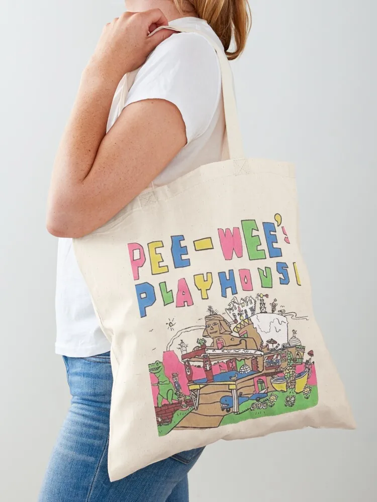 

Vintage Peewee's Playhouse Tote Bag Women's shopping bag large size bags handbag Lady bag