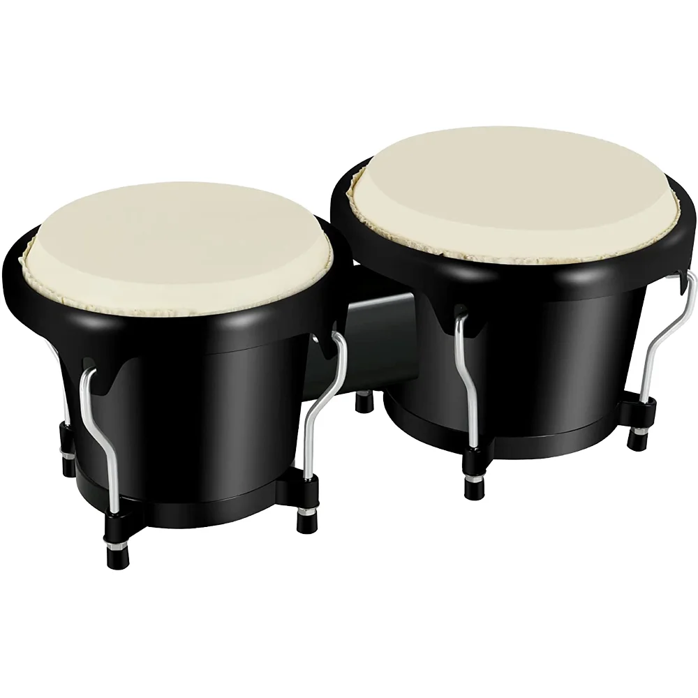Precio de existencias al por mayor 4+5 pulgadas 6+7 pulgadas ABS Bongo Drum Set con piel de oveja