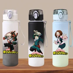 550ML Water Cup My Hero Academia Large Capacity Portable Plastic Aldult Outdoor Sport Gradient Color Children Water Bottle