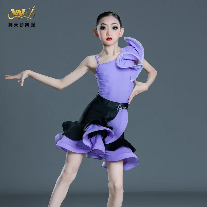 

New Latin dance costume, high-end performance, children's women's practice costume, girls' dance competition performance costume