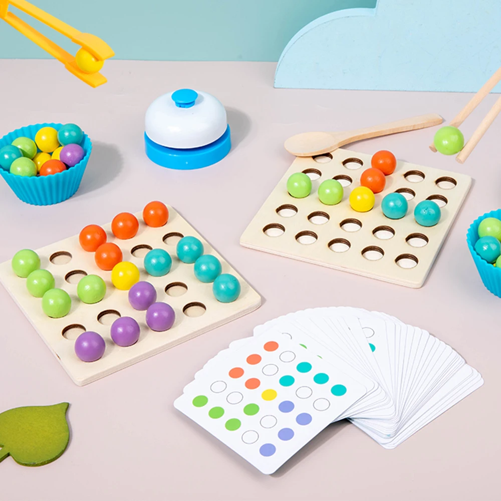 Clipe de madeira contas brinquedo montessori treinamento motor fino cor classificação correspondência aprendizagem precoce brinquedos educativos para crianças
