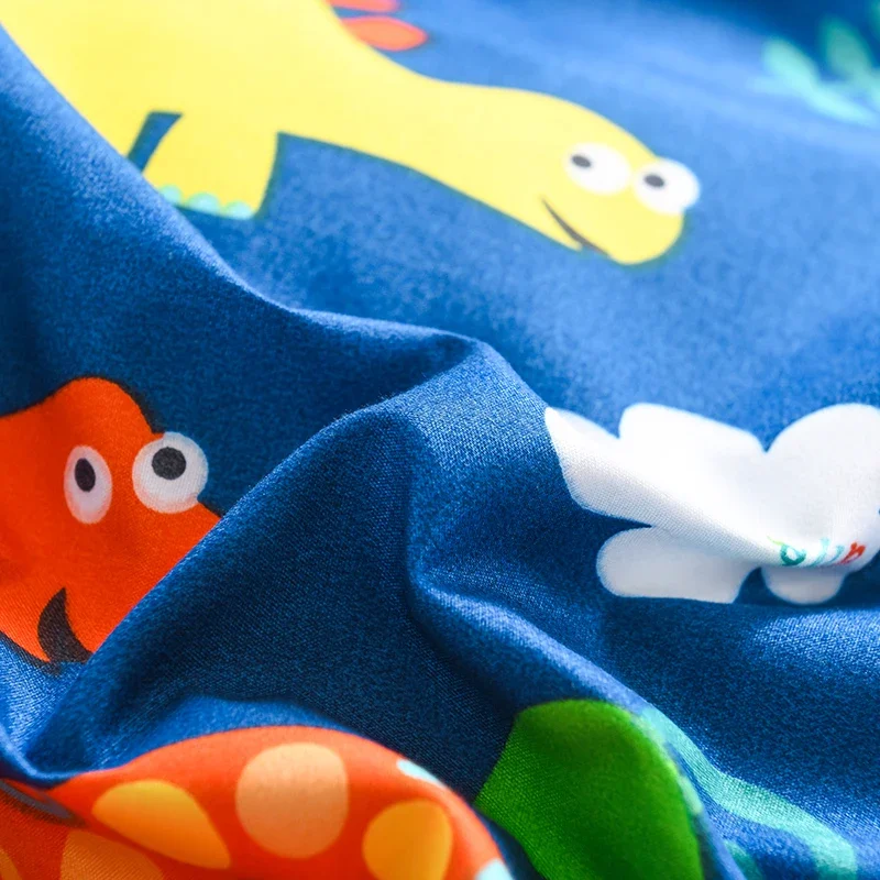 Blue Dinosaurs Duvet Cover Queen Kids Cartoon Comforter Covers Sets for Boys Soft Cute Animals Pattern Bedding Set Home Decor