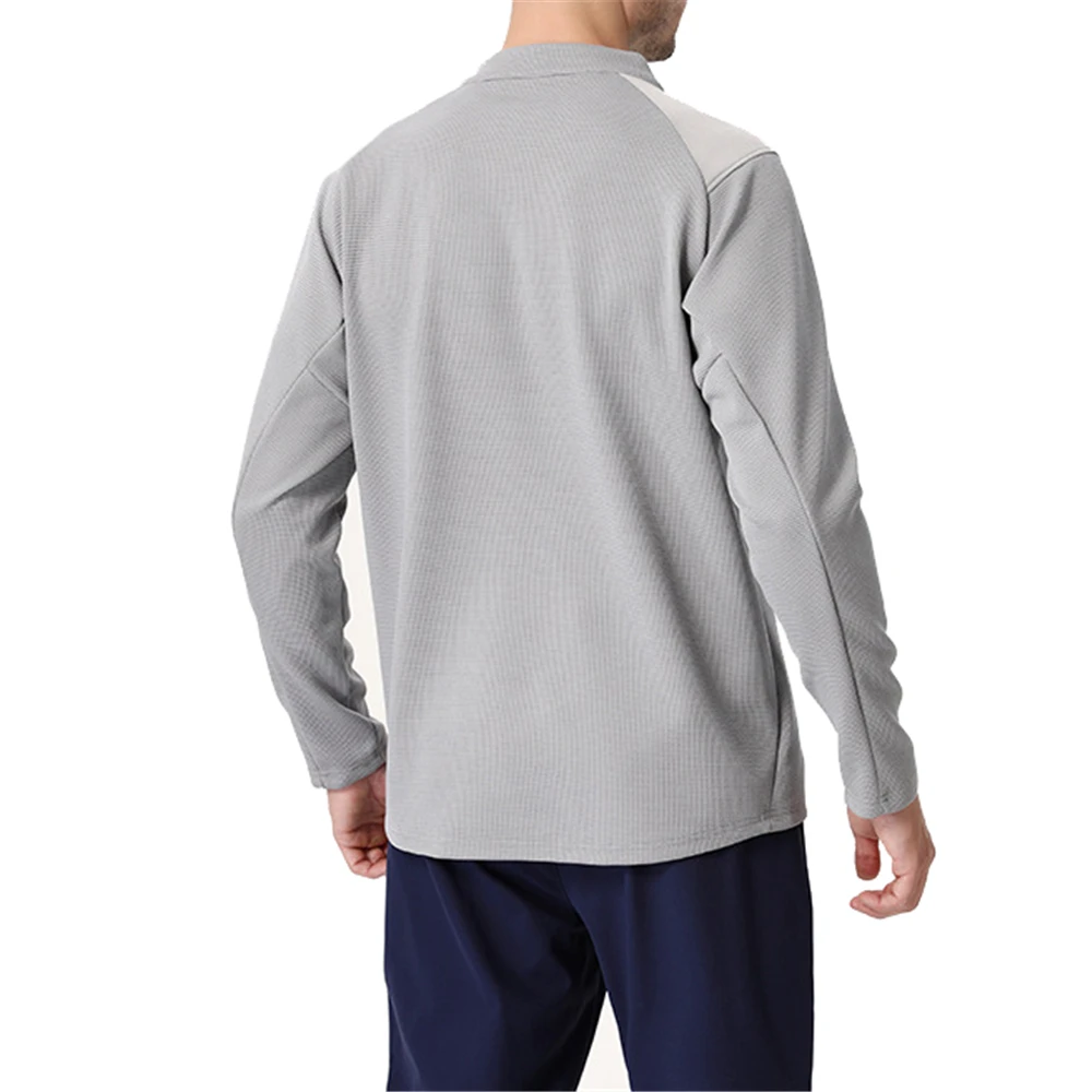 Men's Quick-Dry Active Sports Shirts Quarter Zip Long Sleeve Running Pullover Outdoor Sweatshirt Athletic Workout Moisture Tops