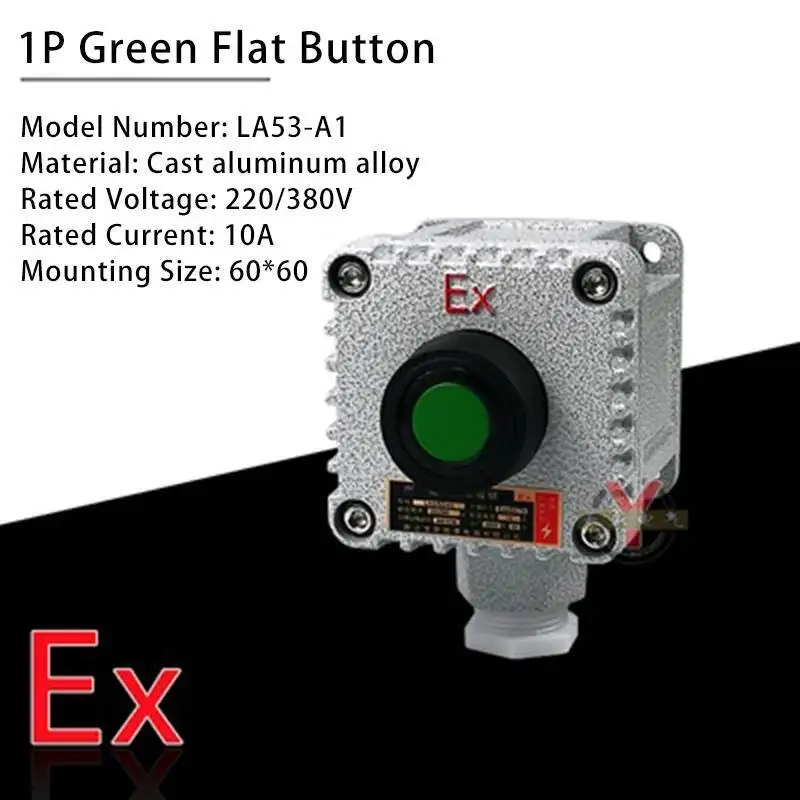 LA53 impermeabile a prova di esplosione Ex Control Button Box indicatore luce arresto di emergenza BZA8050 Anti-corrosione Master Switch Box