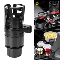 Car Drink Bottle Holder Multifunctional 4 In 1 Adjustable Car Cup Holder Auto Stand Organizer Base Tray Expander Adapter