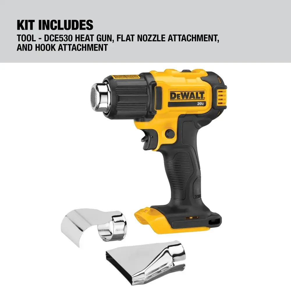 DEWALT DCE530 Cordless Heat Gun 20V Lithium Power Tools Auto Film Hot Melt Bare Tool