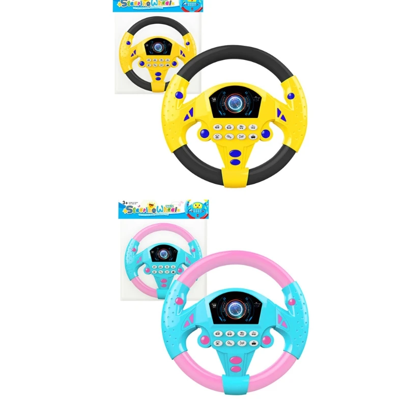 77HD Geared to Steer Interactive Driving Steering Wheel – Portable Pretend for Play T