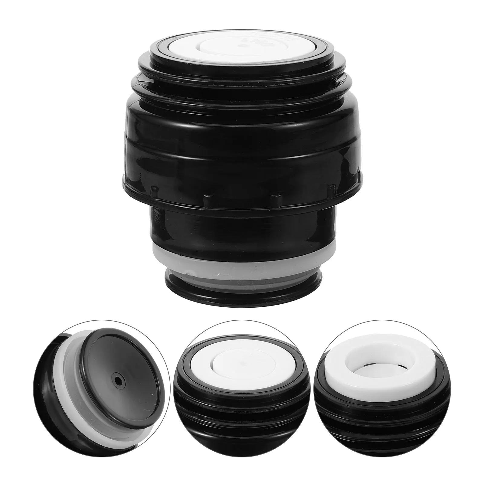 

Vacuum Insulated Cup Lids LeakProof Bottle Caps Replacement Reusable Water Jug Cap Plastic HotCold Beverages Kitchen Bar