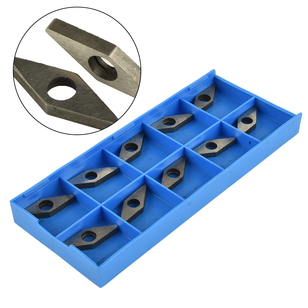 Carbide Insert MV1603 10 Pcs 15mm X 15mm X 3.1mm 35 Degree Bevel Effectively Protect Shim Seats Wear Resistance