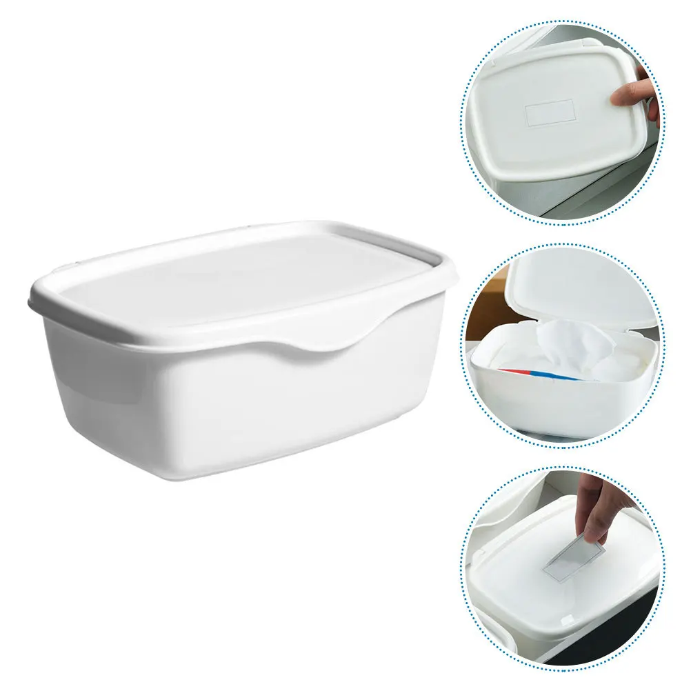 

2Pcs Sealed Wet Wipes Box Portable Tissue Dispenser Storage Container for Car Home Office Outdoor Travel Tissue Holder