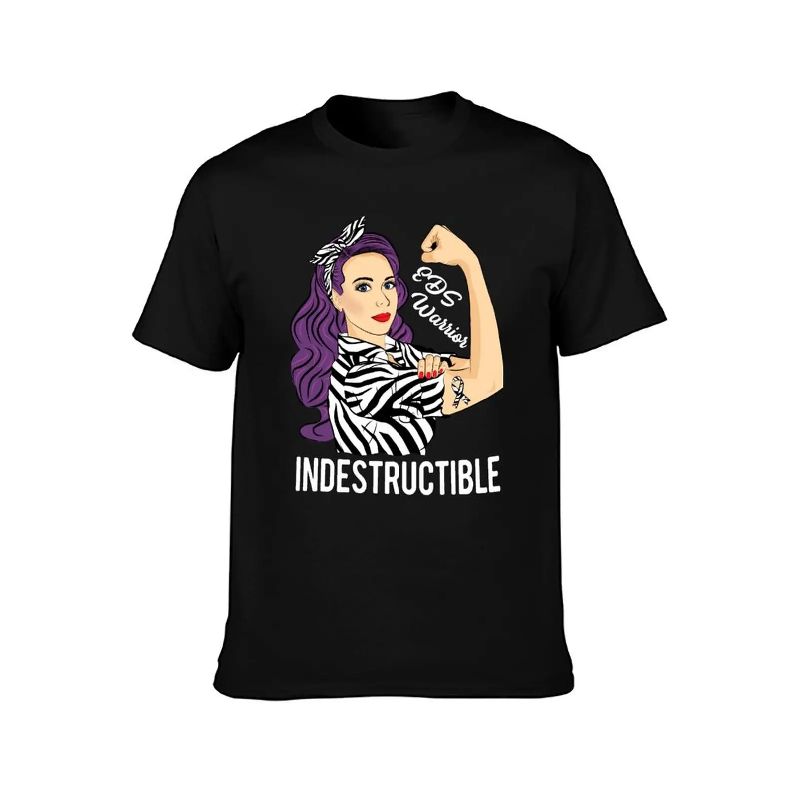 Ehlers Danlos Syndrome EDS Warrior Indestructible Awareness T-Shirt, Summer Casual Cotton Tee, Oversized Streetwear Tops