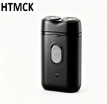 Barbeador Elétrico Portátil Masculino, Barbeador de Duas Lâminas, Barbeador Multifuncional com Carregamento USB