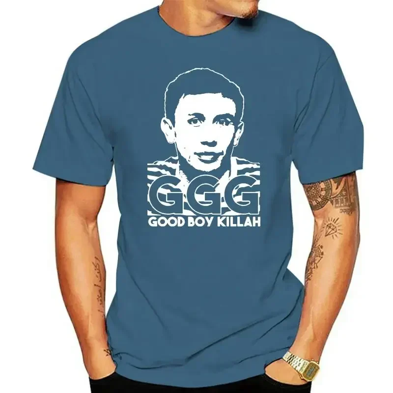 *MANY OPTIONS* Round Neck T-Shirt  GGG GENNADY GOLOVKIN GOOD KILLAH OLDSKOOL FULL FRONT OF Shirt  harajuku