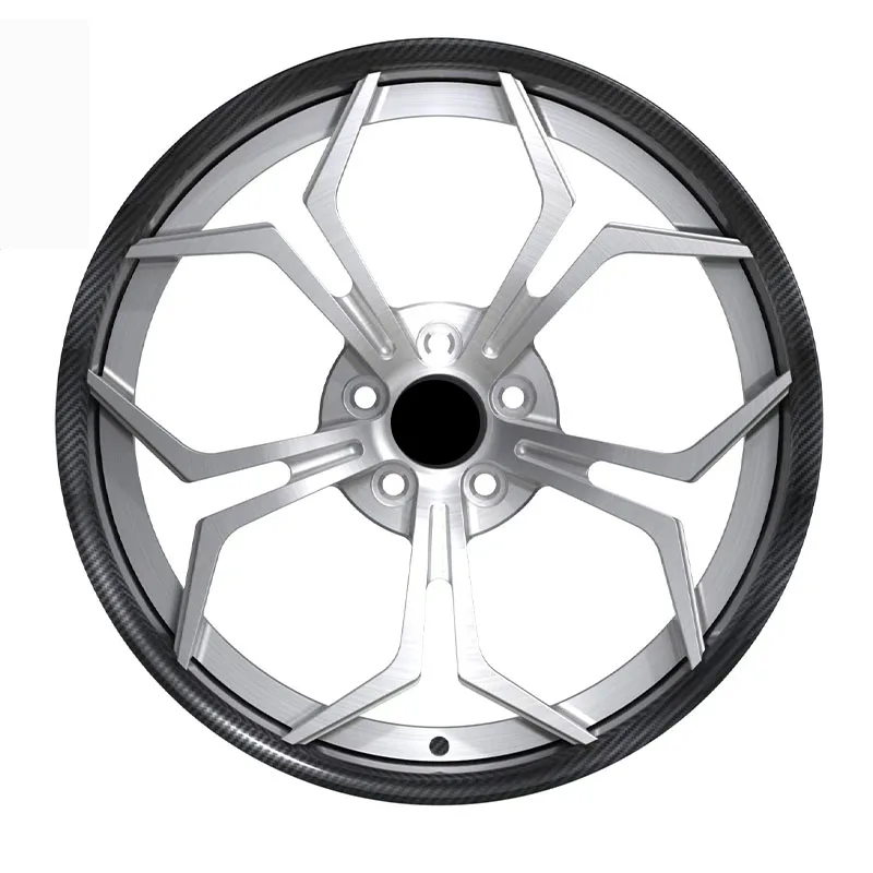 Customised Crbon Fiber Forged Aluminium Alloy Wheels 2 Piece Forged Wheels 17 18 19 20 21 22 Inch High Quality Car Wheels