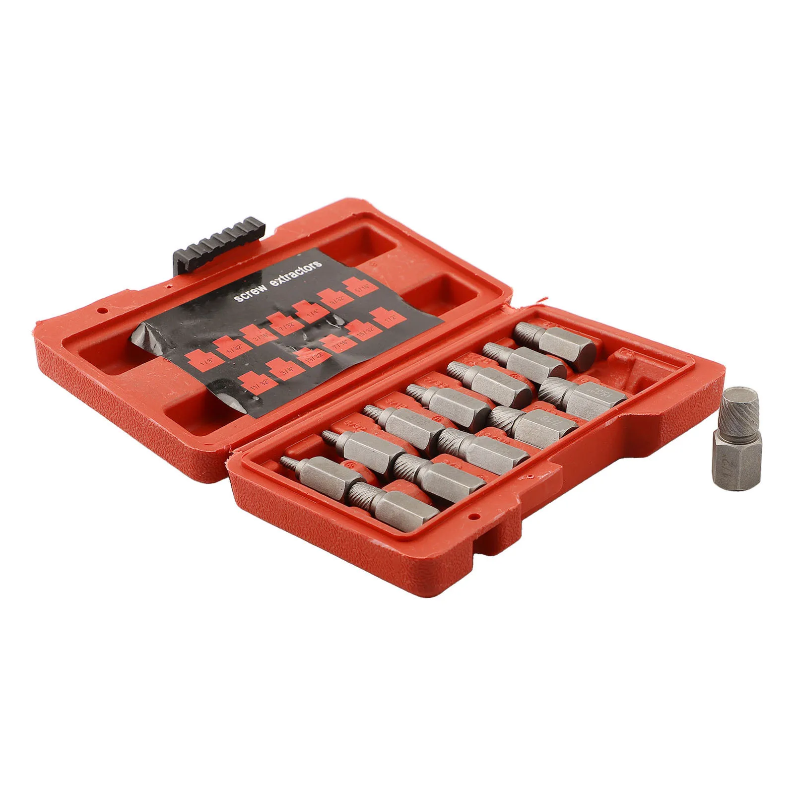 13Pcs Screw Extractor Set Damaged Broken Bolt Screw Extractor Hex Head  Easy Out Removal Disassemble Stud Taps Hand Tools