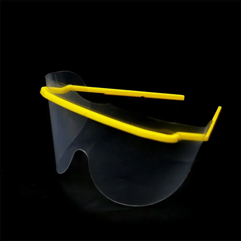 10PCS Multicolor Disposable Protective Goggles Frameless Dental Materials Half Face Shield Anti Fog Anti-spray