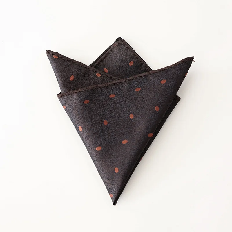 Retro Coffee Beige Orange Pocket Square for Men, Stylish Accessory