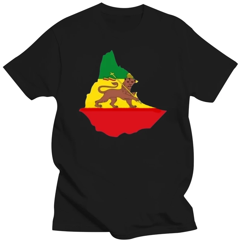 Flag map of Ethiopian Empire Funny Photos Woman T-Shirts