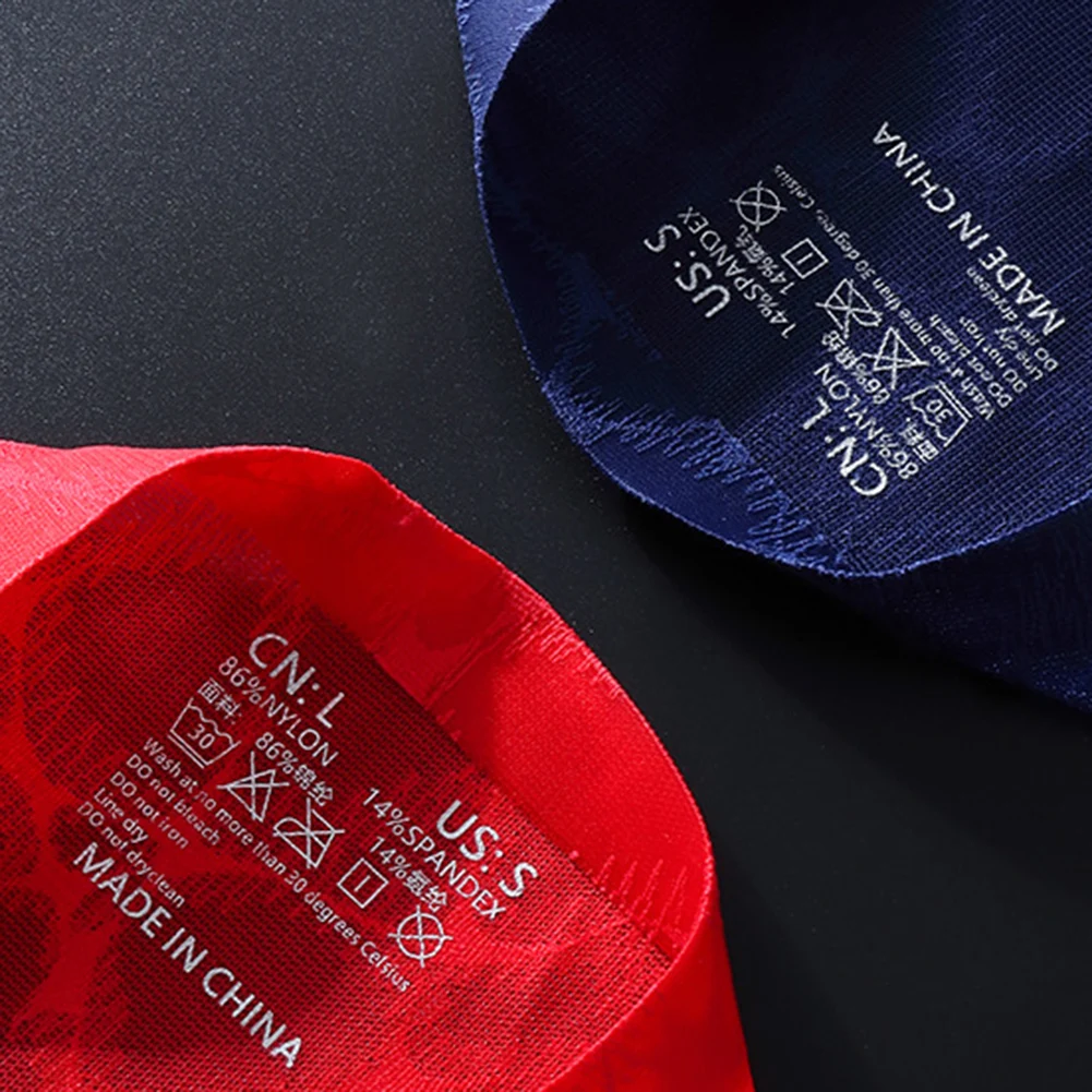 

Red Color Men Soft Lace Ice Silk Seamless Lightweight Briefs Underwear U Convex Pouch Panties For All Seasons