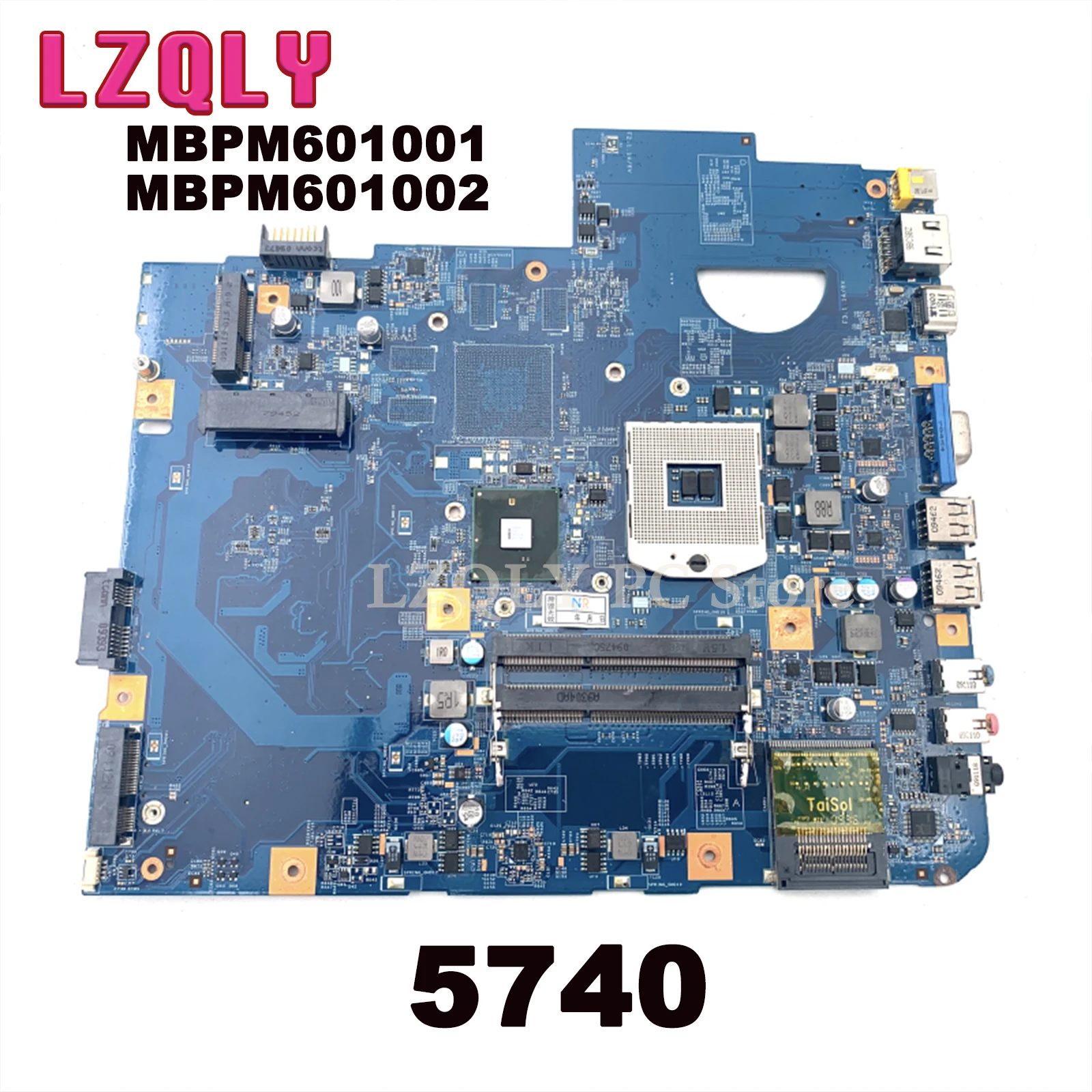 

LZQLY For ACER ASPIRE 5740 MBPM601001 MBPM601002 48.4GD01.011 LAPTOP MOTHERBOARD Intel GMA HD Graphics Free CPU Main Board