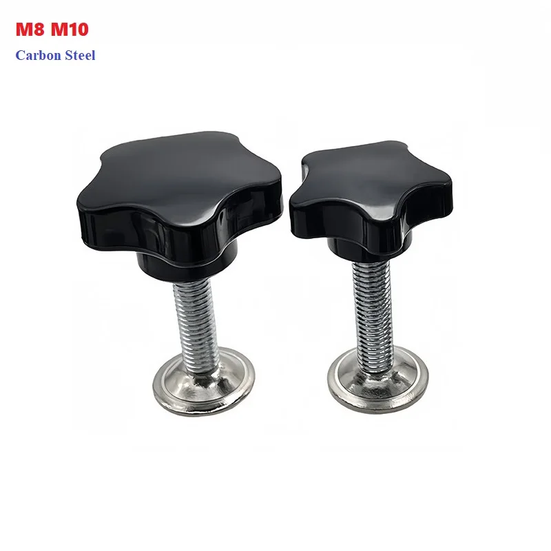 Strongth Hand Knob Tightening Screws Knob M8 M10 Thread Screws Replacement For Electronic Equipment Star Shaped Hand Bolt