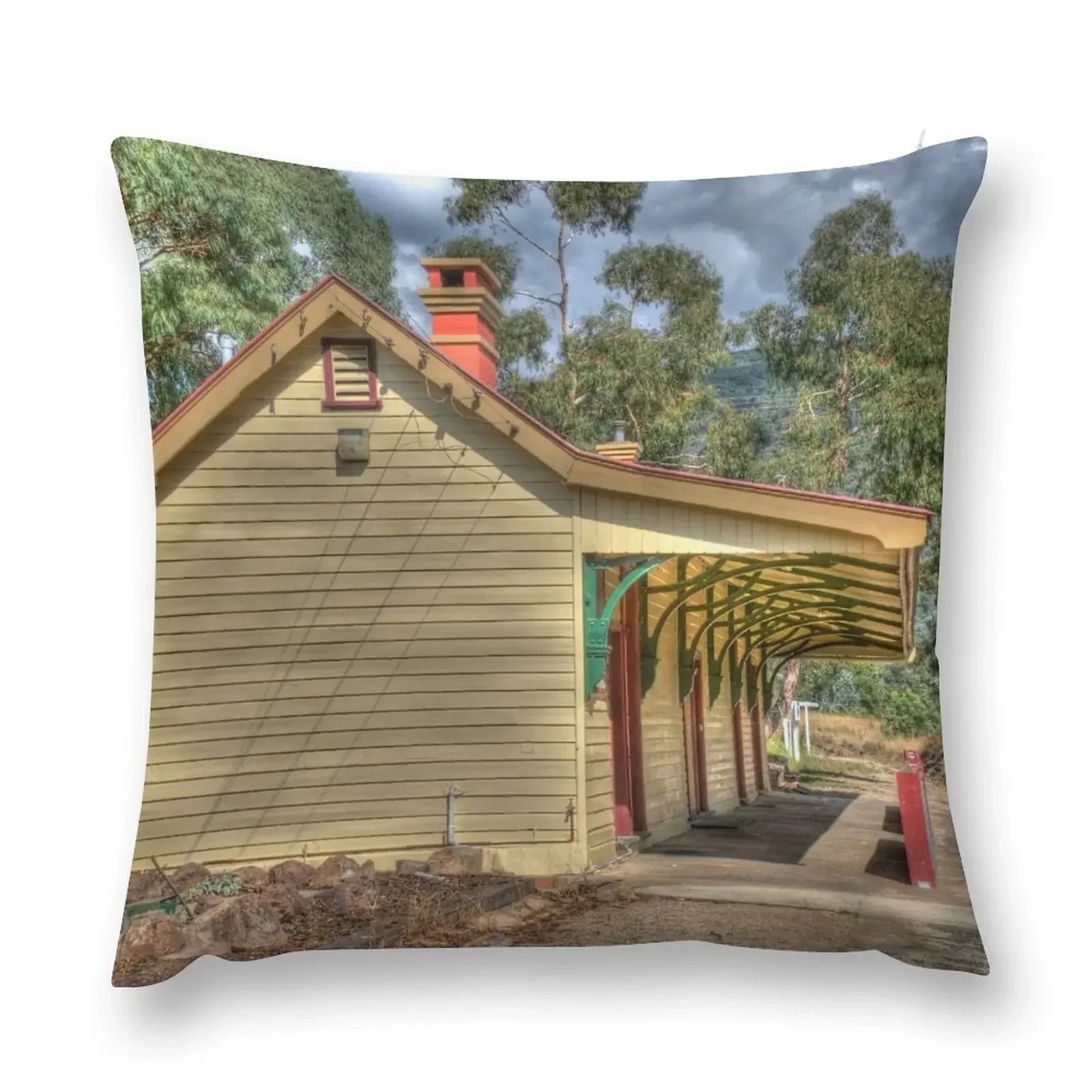 

The Country Railway Station, Kandos, NSW, Australia Throw Pillow pillowcases for sofa cushions Decorative Cushion Cover pillow