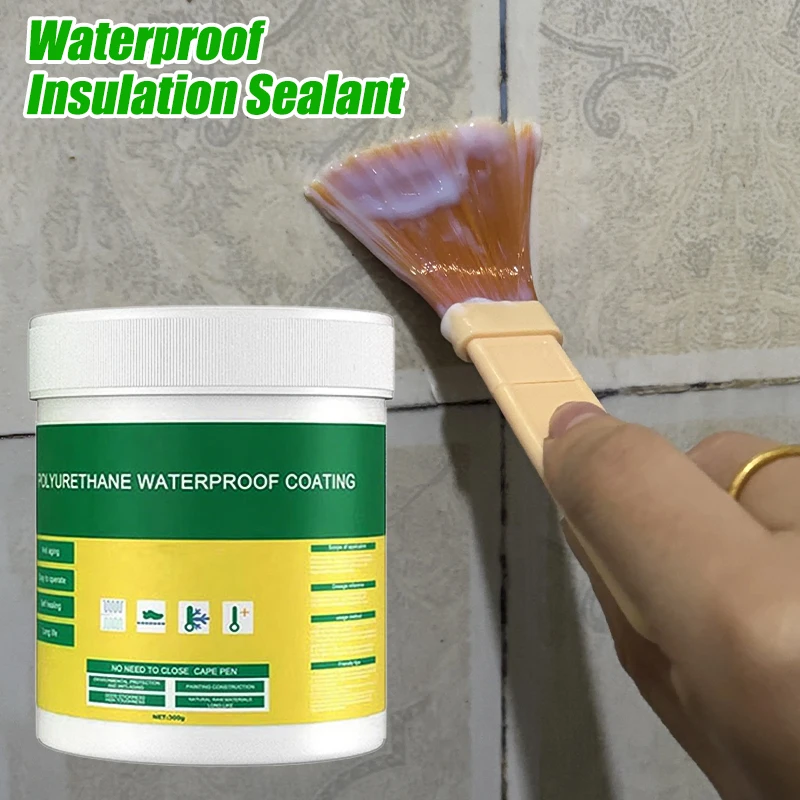 Sellador Impermeable Aislante Transparente, Recubrimiento Invisible Fuerte, Sellador de Agente Impermeabilizante, Pegamento Anti-Fugas, Herramientas de Reparación para Techos, Baños y Hogar
