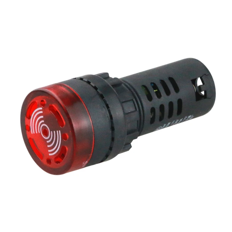 LED Flash Alarm Indicator Signal Lamp With Buzzer Beep 12/24/110/220V AD16-22SM 22MM Panel Mount Red / Yellow / Green