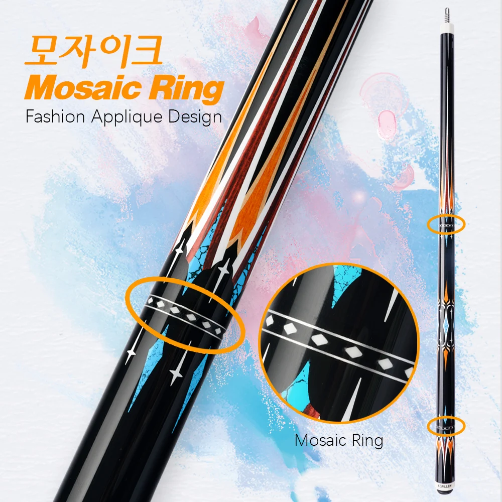 KONLLEN billard 3 coussin Carom Cue Stick technologie en Fiber de carbone Carom Cue billard 142 cm Libre Cue