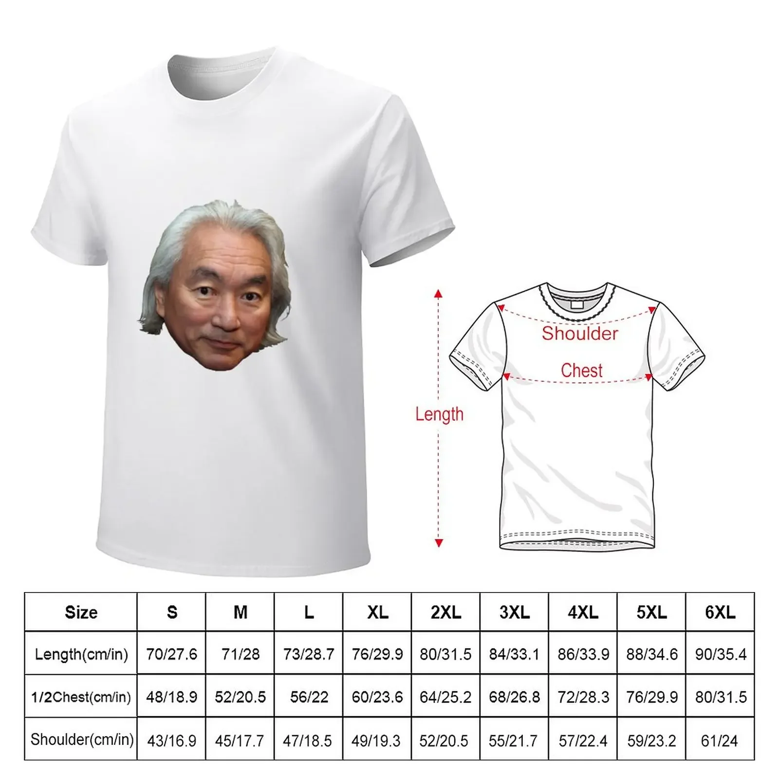 Michio Kaku T-Shirt anime kawaii clothes summer clothes t shirts for men cotton