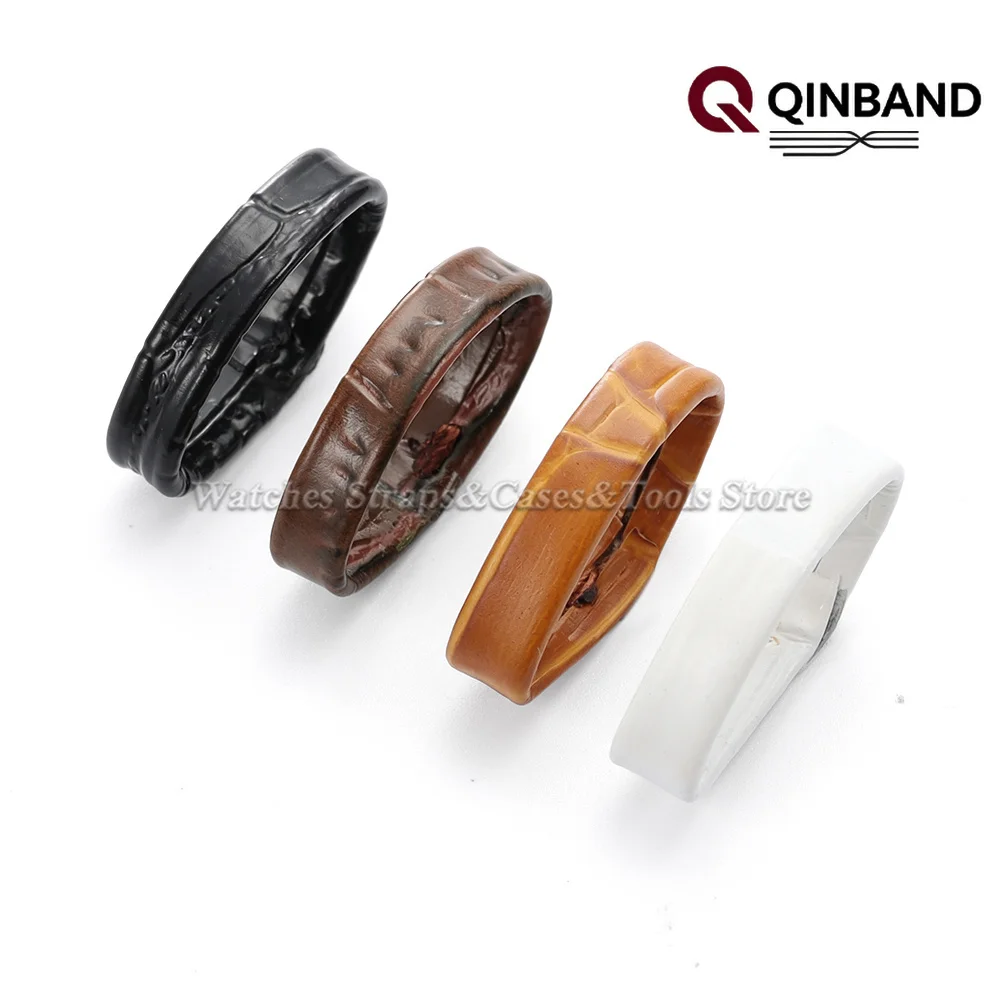 12mm 14mm 16mm 18mm 19mm 20mm 21mm 22mm 24mm 26mm Leather Watch Band Keeper Strap Locker Ring Bracelet Retainer Band Holder Loop