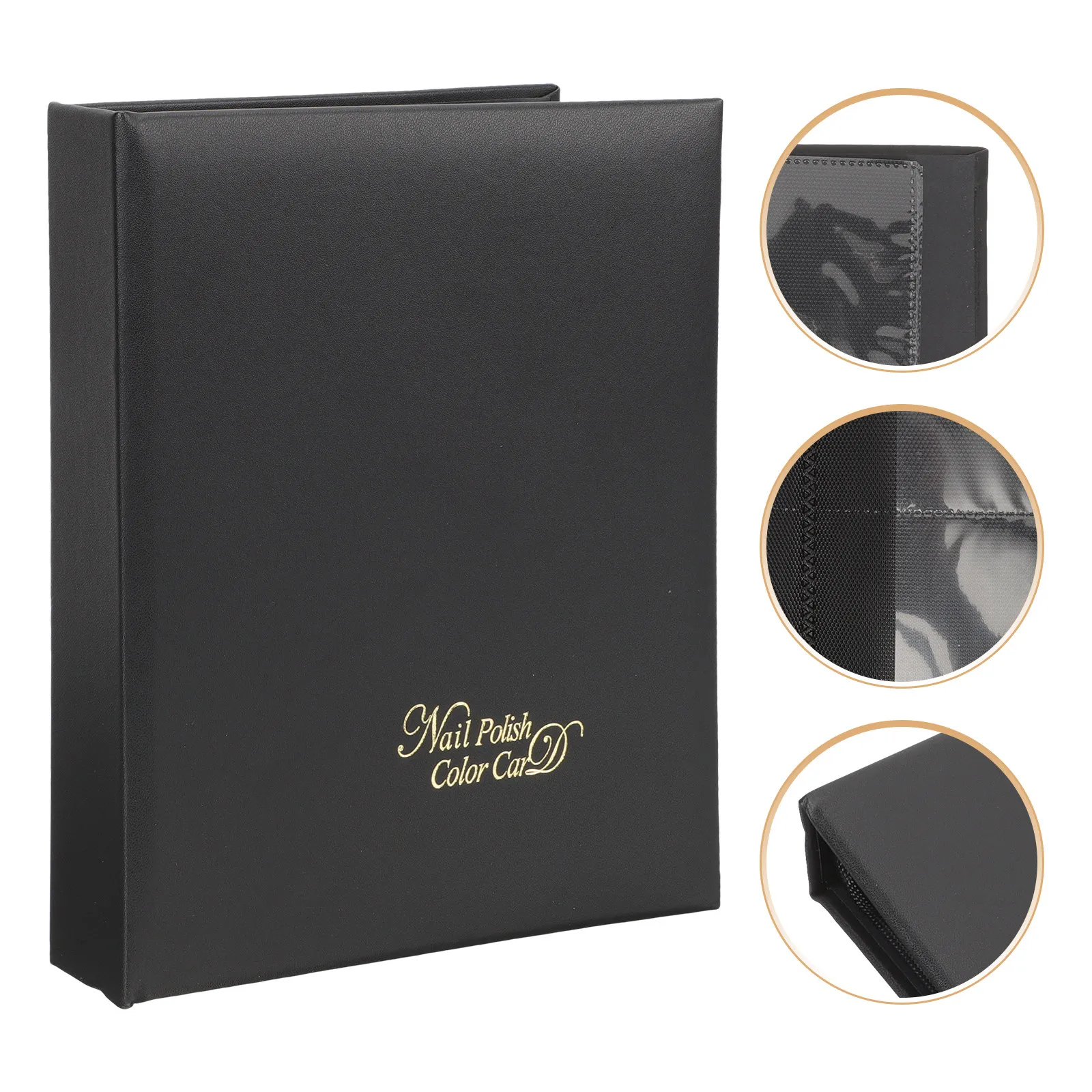 

Альбом для наклеек для ногтей с прозрачными страницами для демонстрации дизайнов маникюра, держатель для коллекционирования стикеров для использования в салонах