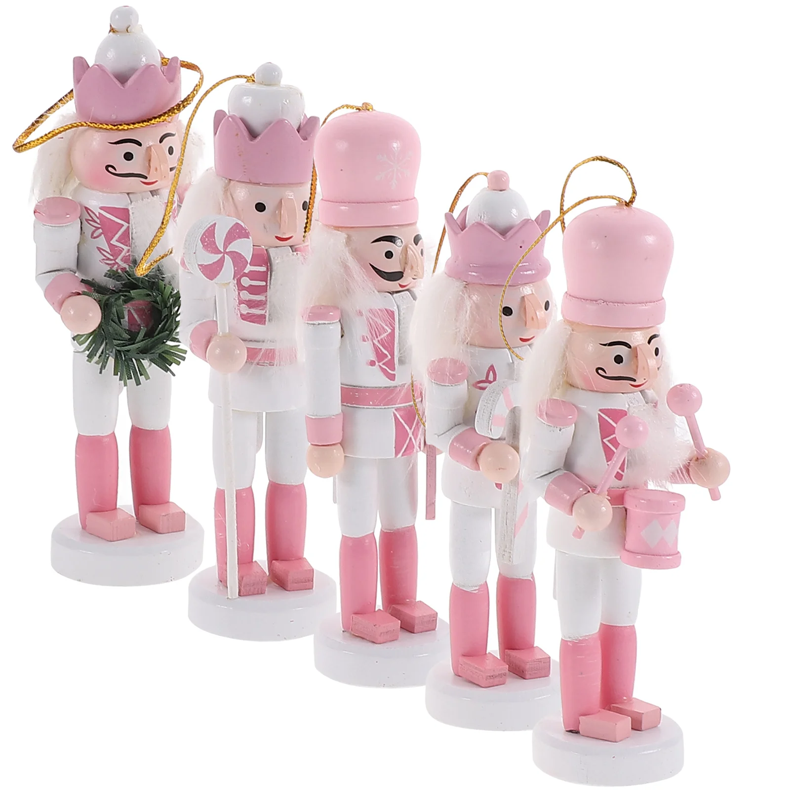 

5 Pcs Nutcracker Christmas Nutcrackers Garlands Decoration Decorative Baubles Sweets Craft Puppet Xmas Tree Accessories