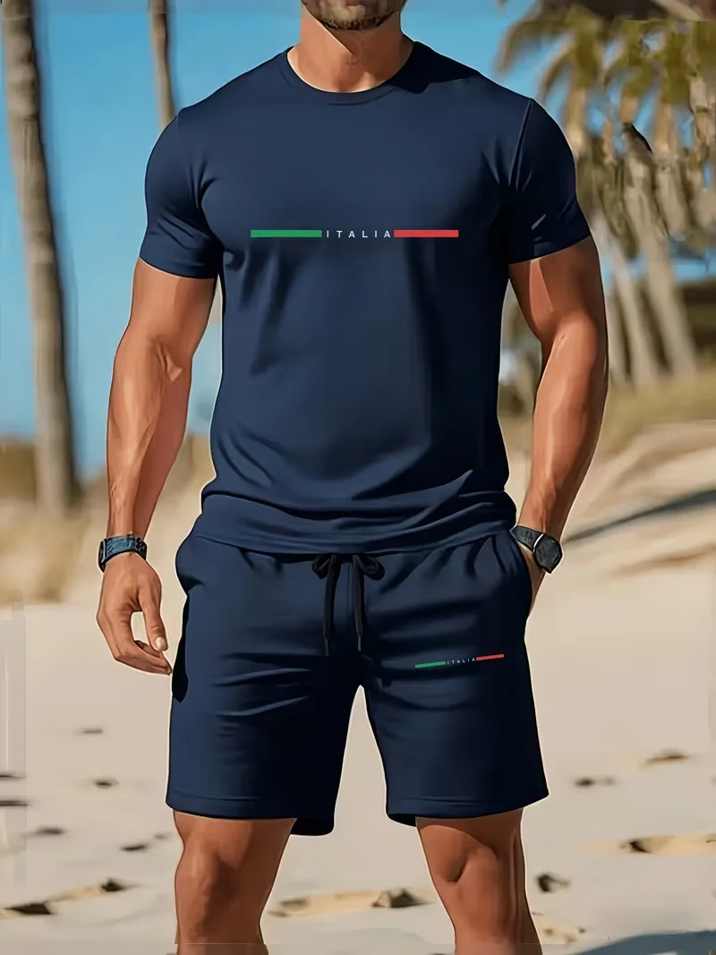 新しいストリートトレンディメンズ夏通気性スポーツウェア半袖シ - Street Summer Fashion のレビューと価格