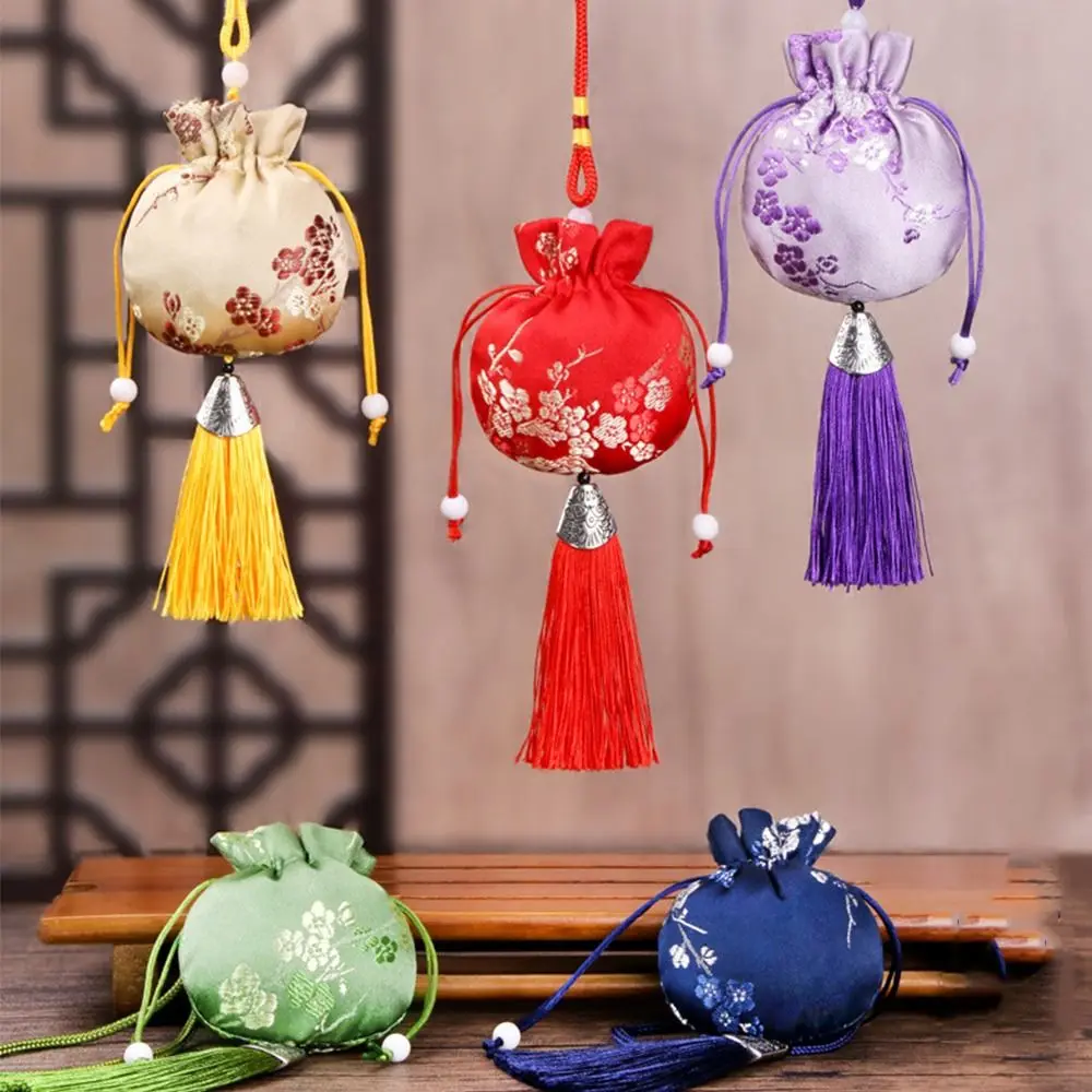 Dragon Boat Festival Bag Plum Flower Sachet Retro Pattern Jewelry Packaging Jewelry Storage Bag Brocade Small Pouch