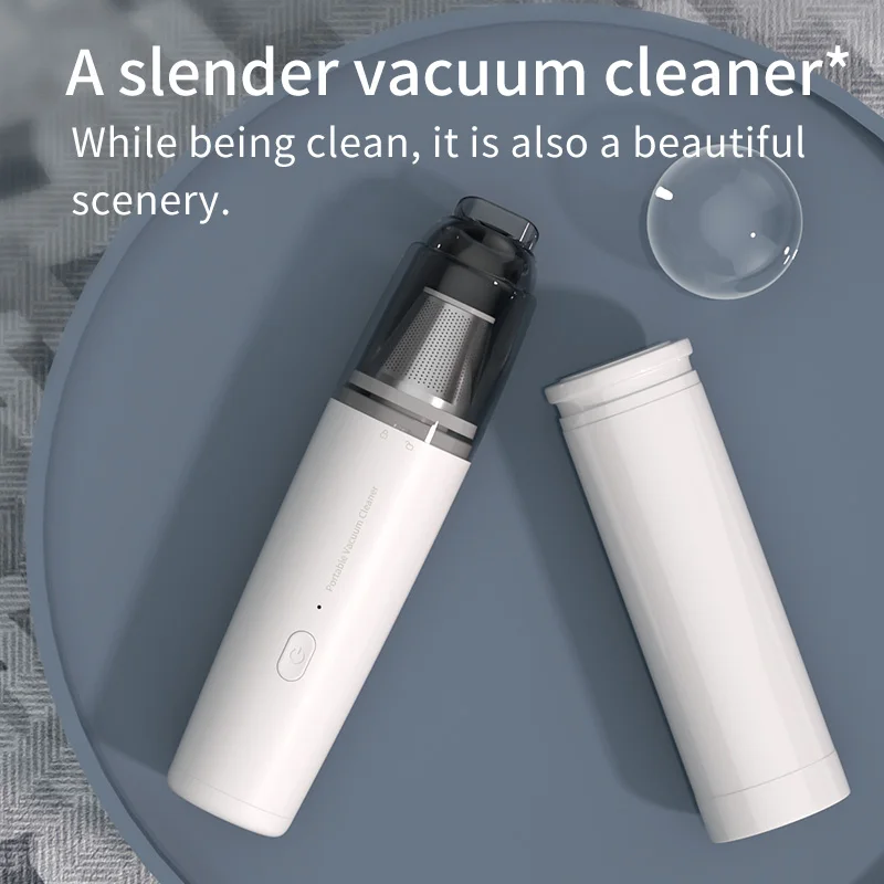 Type-C rechargeable portable vacuum cleaner, wireless handheld blower and 1200mAh vacuum cleaner, multifunctional mini, suitable view 2