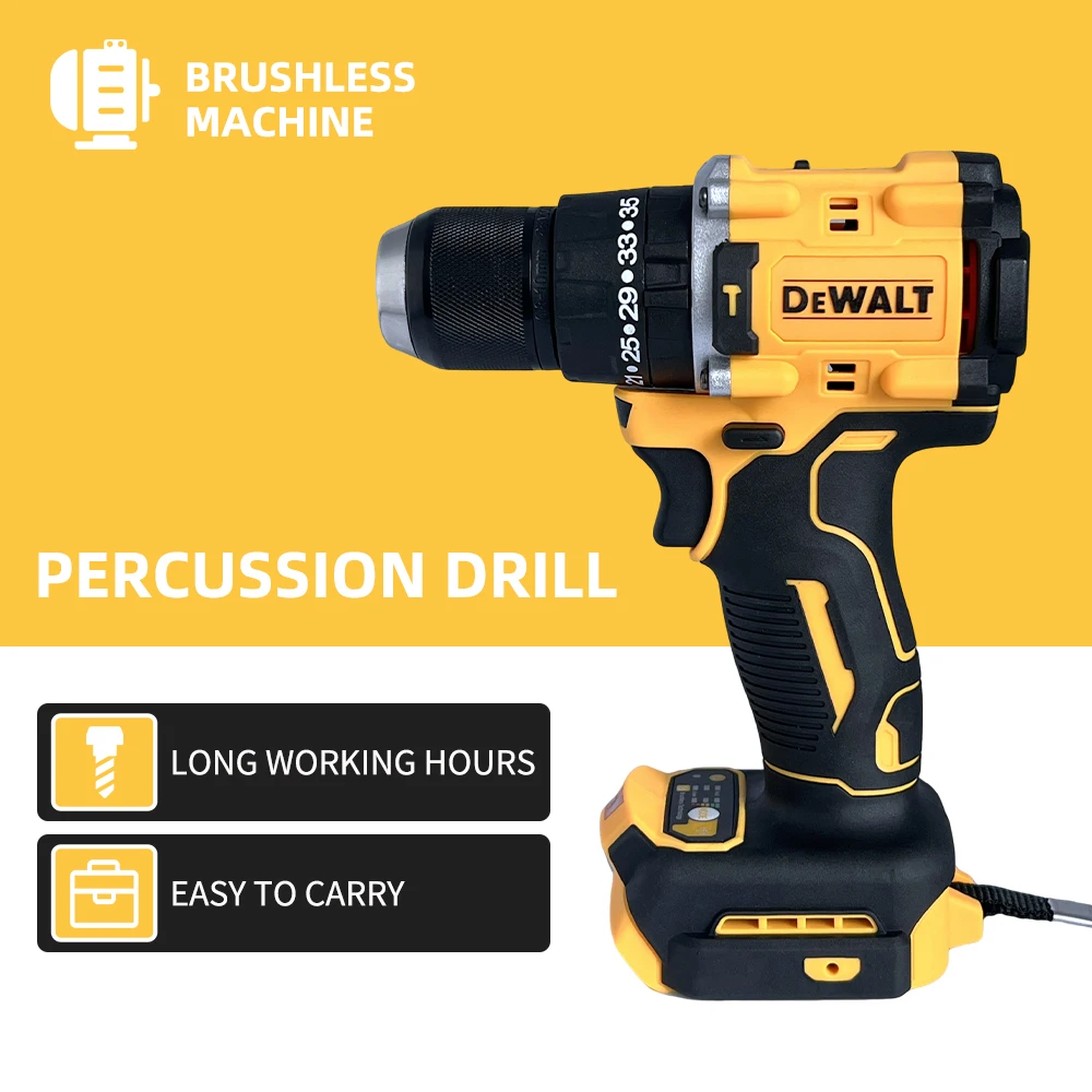 

DEWALT DCD805 Lithium Battery 20V Large Torque Electric Screwdriver Brushless Impact Starter Power Tool